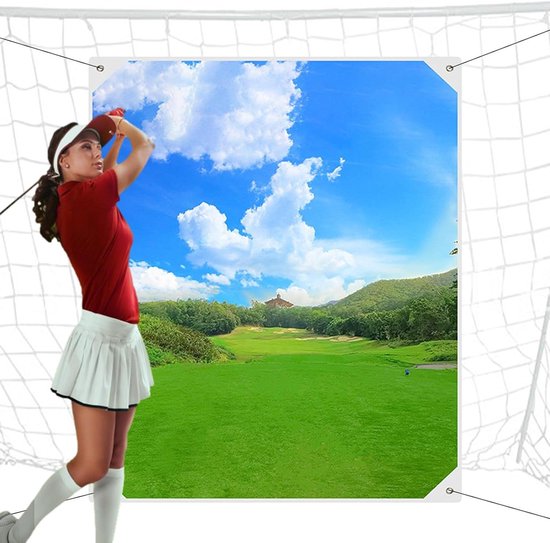 Golf Oefendoek - Trainingsmateriaal - Precisie Verbeteren - Duurzaam Flanel - 180x150cm - Zwart