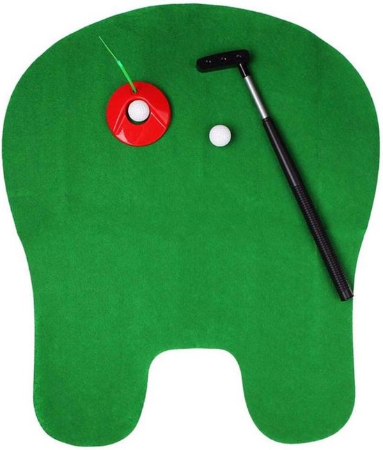 Golf Oefenmat - Golf Trainingsmat - Golf Techniek Verbeteren - Antislip Rubberen Onderkant - 15 x 43 cm - Groen