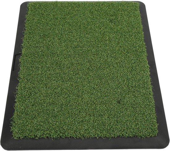 Golf Oefenmat - Golfmat Indoor - Golfslag Verbeteren - Antislip Rubberen Onderkant - 44.4 x 34 cm - Groen van GOLF