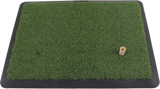 Golf Oefenmat - Golfmat - Techniek Verbeteren - Antislip Onderkant - 444x34cm - Groen