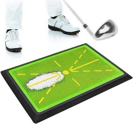 Golf Oefenmat - Indoor Golfmat - Swing Verbeteren - Opvouwbaar Draagbaar Ontwerp - 40 x 30 cm - Meerkleurig