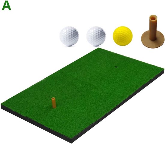 Golf Oefenmat - Putting Mat - Golf Training - Nylon Gras - 60x90cm - Groen