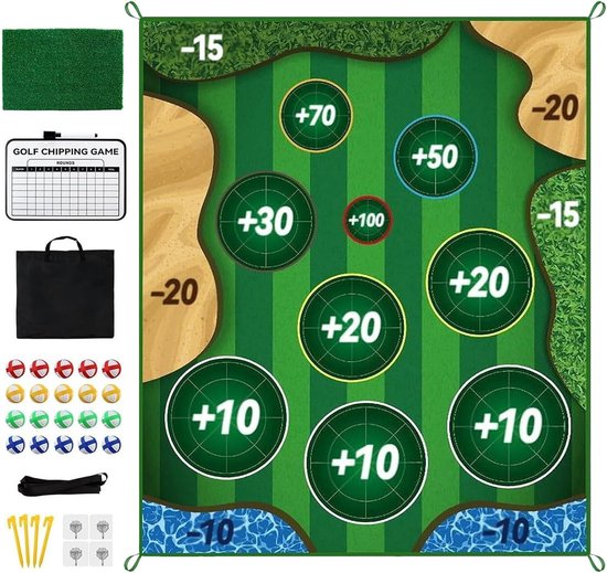Golf Oefenmat - Sport Hulpmiddel - Swing Oefenen - Dynamisch Feedback Systeem - 180x150 cm - Type A