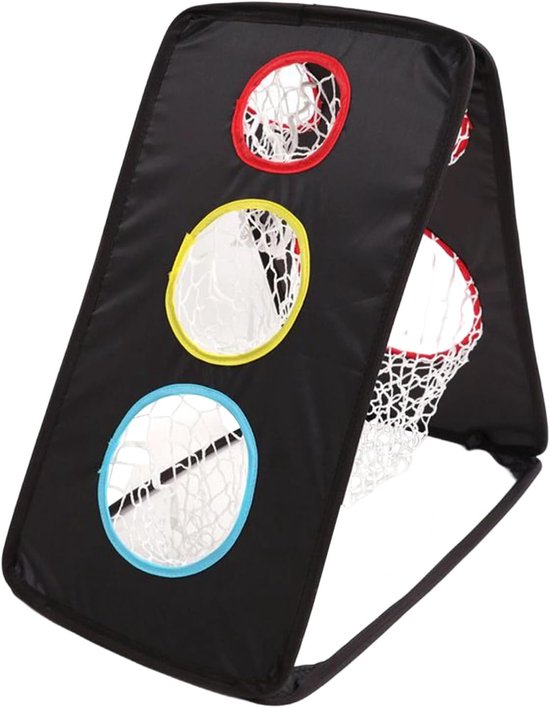 Golf Oefennet - Chipping Net - Golf Vaardigheden Verbeteren - Weerbestendige Constructie - 65x53x5 cm - Zwart