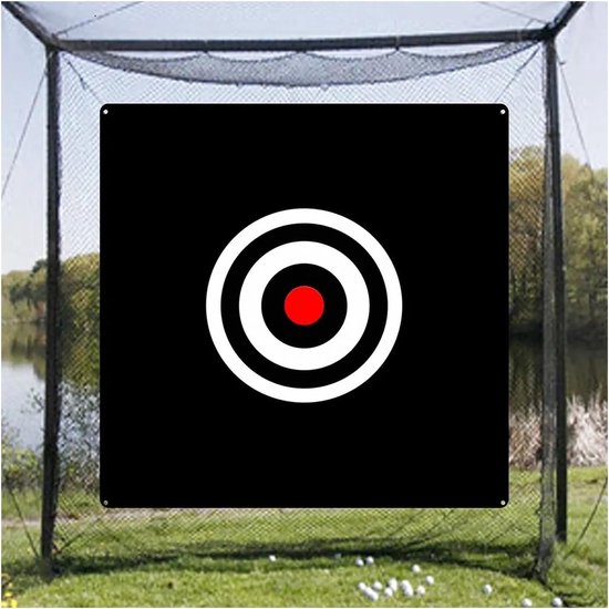Golf Oefennet Doek - Golf Chipping - Golf Training - Val- en Slijtvast - 59"x59" - Wit