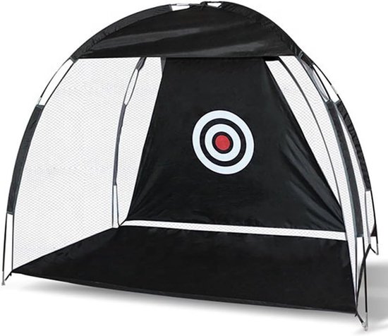 Golf Oefennet - Golf Trainingsapparatuur - Golfvaardigheden Verbeteren - Scheurbestendig Materiaal - 200x100x140cm - Zwart