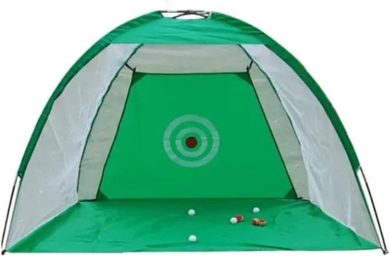 Golf Oefennet - Swing Trainer - Binnen Trainen - Opvouwbaar Ontwerp - 1 Meter - Groen