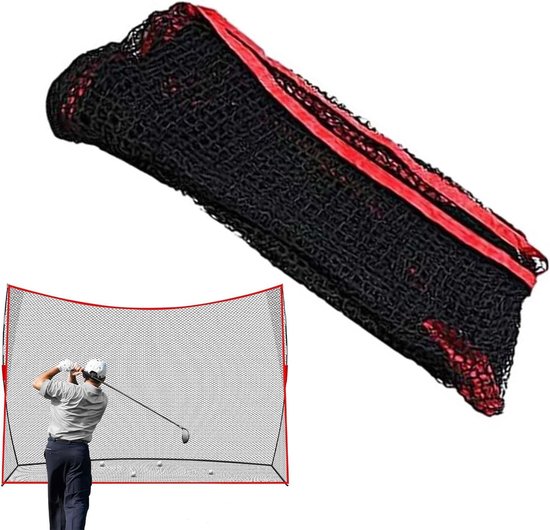 Golf Oefennet - Swing Trainer - Golfvaardigheden Verbeteren - Eenvoudige Montage - 305x213 cm - Zwart