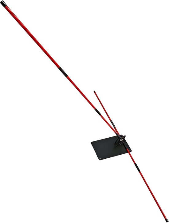 Golf Oefenstokken - Trainingshulpmiddelen - Swing Verbeteren - Verstelbare Uitlijning - 111x116cm - Rood