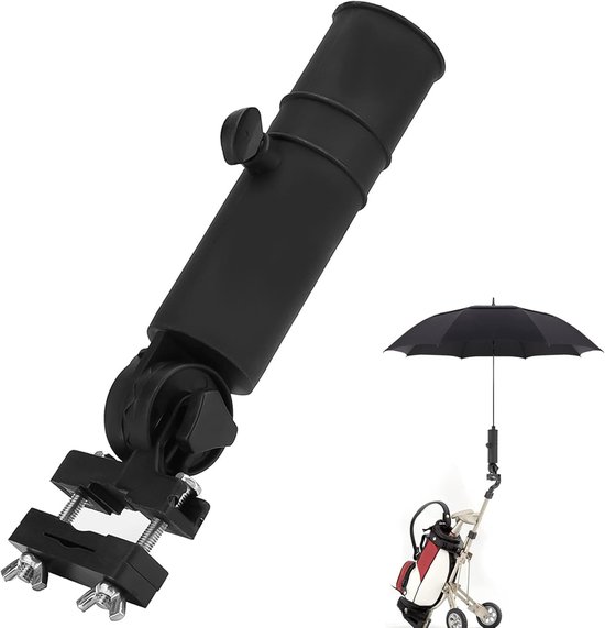 Golf Paraplu Houder - Trolley Accessoire - Bescherming Regen Zon - Eenvoudige Montage - 22 x 9 x 6 cm van Merkloos