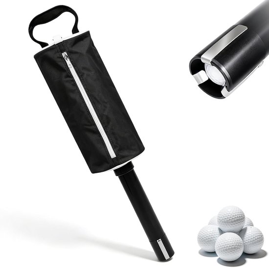 Golf Pick-up Bag, 70 Ballen - Draagbaar - Aluminium Buis - Efficiënt golfballen verzamelen - ShopVlot