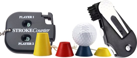Golf Pitchfork 4 in 1 + Wintertees + Slagenteller - Golf Accessoires van Orange Golf