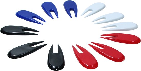 Golf Pitchfork - Pitch Fork Golf Plastic - 12 stuks van Merkloos