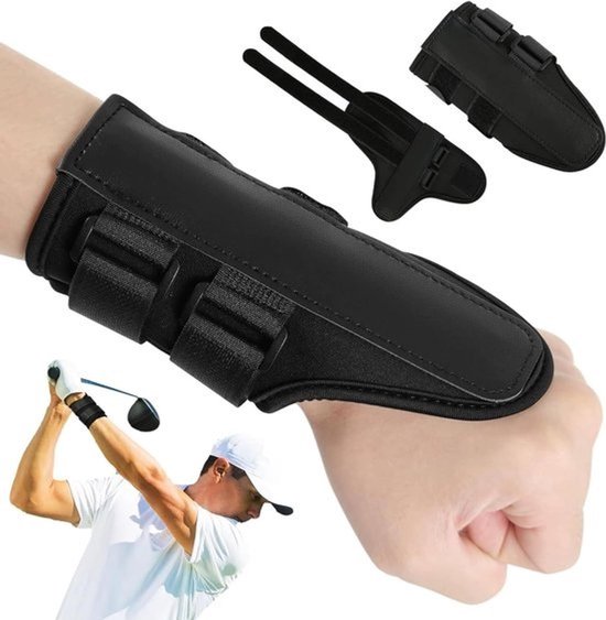 Golf polsbrace voor training - neopreen - one size - zwart - 1 stuk van GOLF