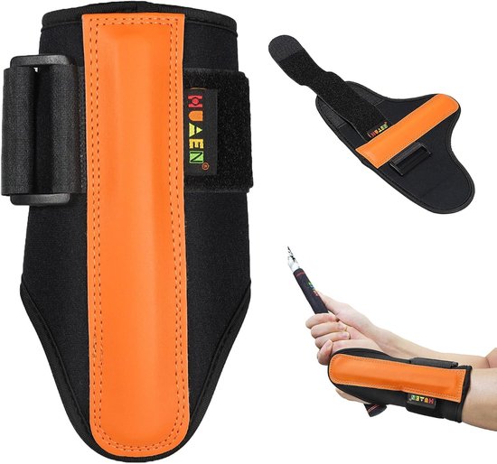 Golf-polssteun oranje-rood - schommeltrainer - verstelbaar - pijnverlichting voor beginners - ShopVlot