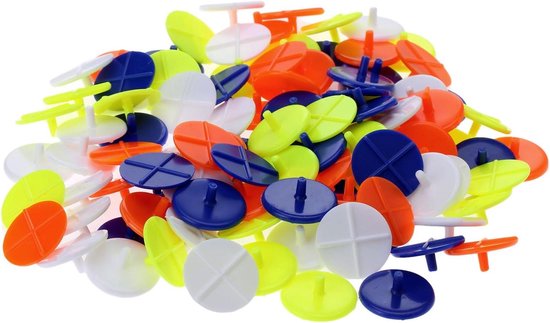 Golf Positie Markers - Bal Markers - Golf Spel - Platte Ronde Vorm - 100 Stuks - Multi kleuren