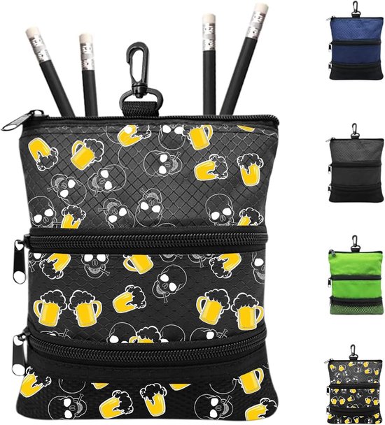 Golf Pouch Tasje voor Ballen en Accessoires - Lichtgewicht en Draagbaar met Clip van Merkloos
