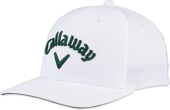 Golf prestaties pet voor heren en dames - witte en groene kleur - OS maat van GOLF