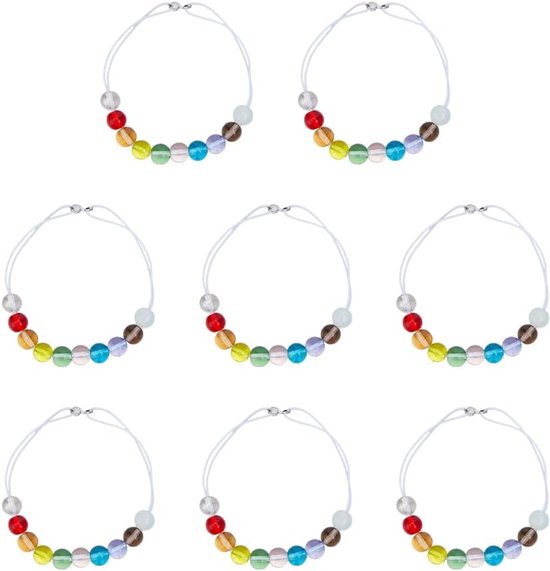Golf Puntenteller Kralen 8 Stuks - 8 Kleuren Golf Kralen - Praktische Scoring Hulp - Voor Beginners en Ouderen - ShopVlot