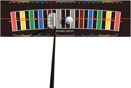 Golf Putt Trainer - Swing Mat - Golf Oefenen - Inklapbaar Ontwerp - 3 Meter Lijn - Groen