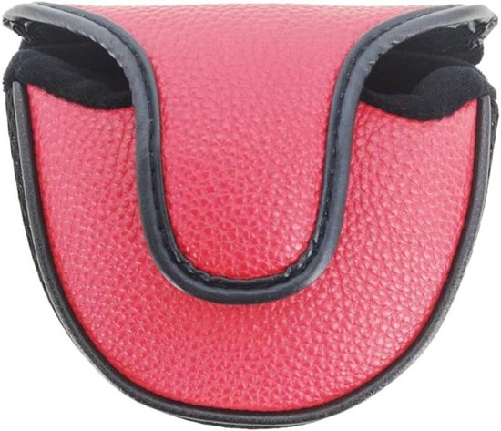 Golf Putter Cover - Mini Hoofdhoes - Club Beschermen - Speciaal voor Center Shaft - 15 x 12.5 cm - Rood