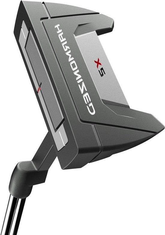 Golf Putter - Golfclub Putter - Golf Precisie Verbeteren - Middelgrote Hamer Hoofd - 34 inch - Grijs Wit Rood van GOLF