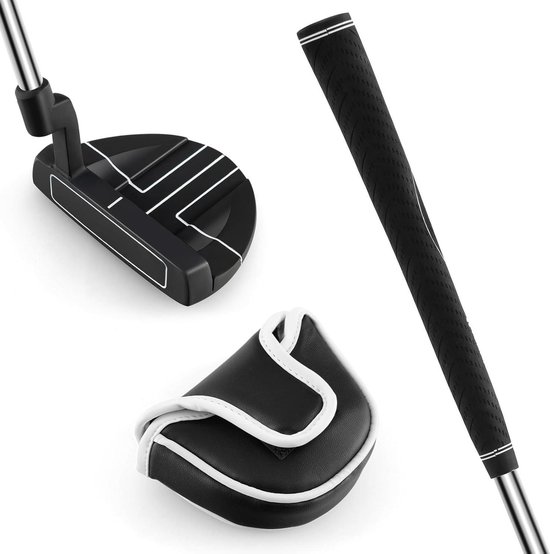 Golf Putter - Golfclub Putter - Golfvaardigheden Verbeteren - Hoge Precisie Lijnensysteem - 89 cm - Zwart van GOLF