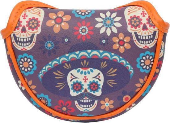Golf Putter Headcover Mid-Mallet Hamerkop Beschermhoes met Sugar Skull Design van GOLF
