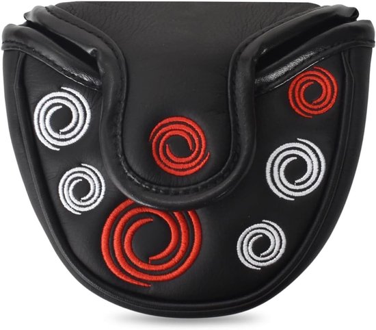 Golf Putter Hoofd Bescherming, Draagbare Putter Cover van PU Leer, Eenvoudig te Installeren Magnetische Sluiting, Zwart, Voor Golfliefhebbers en Bescherming van Clubs van GOLF