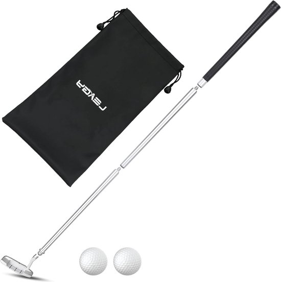Golf Putter - Putting Club - Binnen en Buiten - Tweerichtings Ontwerp - 89 cm - Zwart Zilver van GOLF