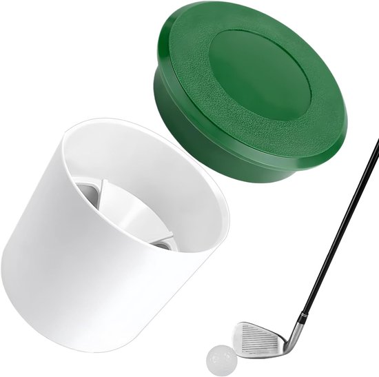 Golf Putting Beker - Golf Hole Cup - Golfvaardigheden Verbeteren - Afgesloten Constructie - 10.8 cm - Zwart