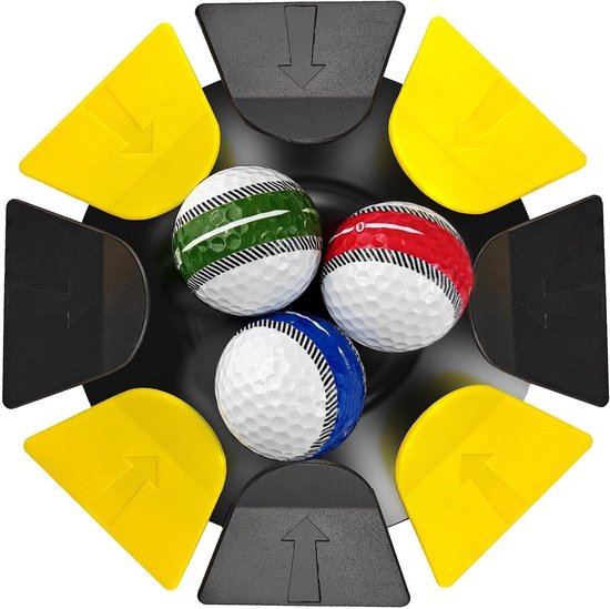 Golf Putting Cup - Oefenbeker Golf - Golfvaardigheden Verbeteren - All-Direction Oefengat - 18 cm Diameter - Wit