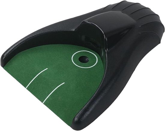 Golf Putting Cup - Oefenbeker Golf - Golfvaardigheid Verbeteren - Automatische Balterugkeer - 24.5 cm - Zwart
