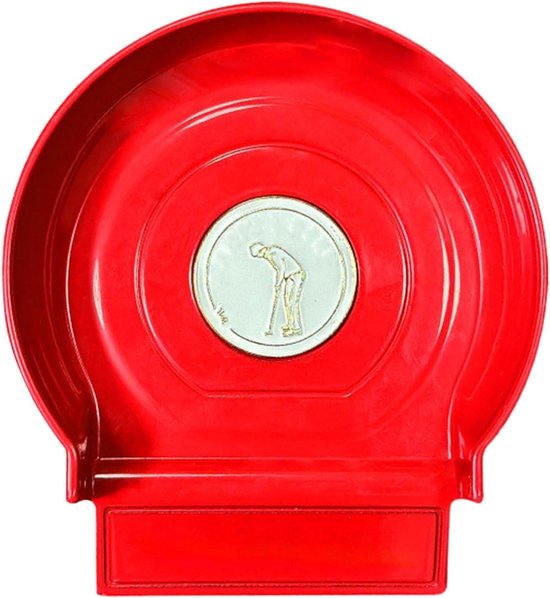 Golf Putting Cup - Oefenbeker Golf - Putting Verbeteren - Stabiele Bodemconstructie - Standaard Maat - Rood