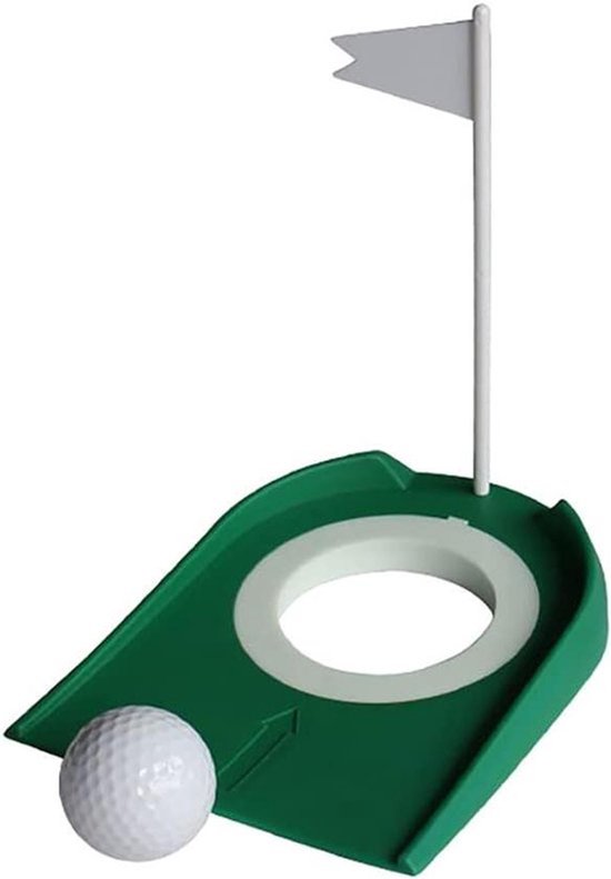 Golf Putting Cup - Oefenhulp - Plastic - Mannen Vrouwen - Praktijkhulp - Verwijderbare vlag - Golf Putten - Geschikt voor Indoor Outdoor Gebruik - Witte vlag van Merkloos