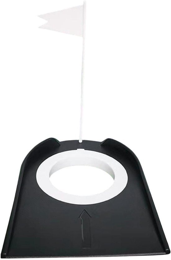 Golf Putting Hole - Oefenbeker - Golfvaardigheden Verbeteren - Opvouwbaar Ontwerp - 17.3 x 13.3 cm - Zwart