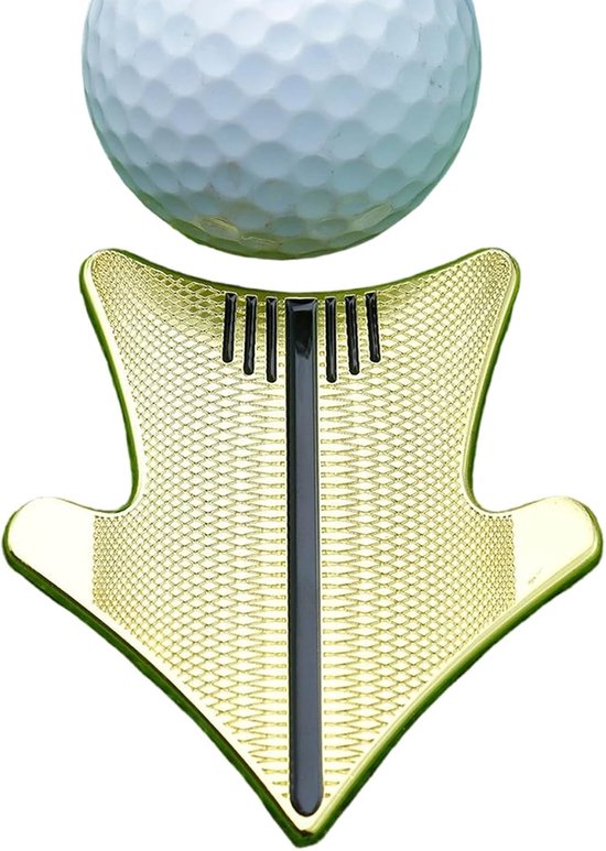 Golf Putting Hulp - Groen Onderhoud - Competentie Ontwikkeling - Nauwkeurig Uitlijnen - 584 x 533 cm - Zilverkleurig