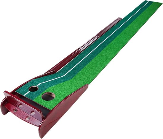 Golf Putting Mat - Golf Mat - Golfen - Golfmat Putten - Golf Training - Golf Hole - Golf Put - Automatische bal return - 300 cm van GOLF