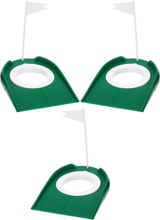 Golf Putting Set - Putting Trainer - Golf Vaardigheden Verbeteren - Afneembare Oefenbekers - 18 x 13.3 cm - Groen
