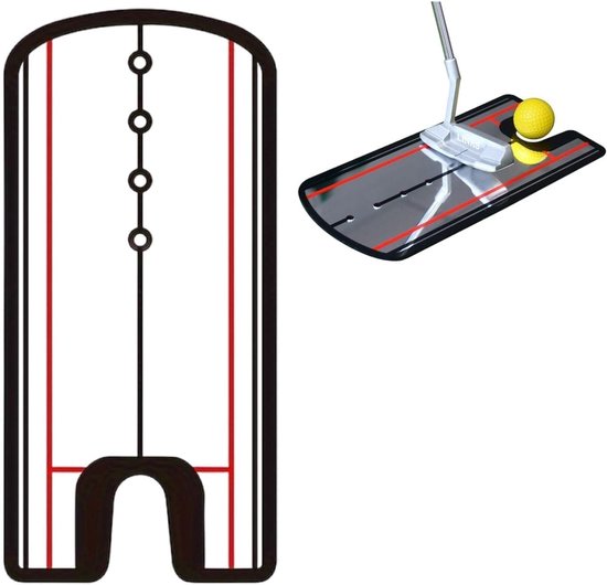 Golf Putting Trainer 30 x 14.5 cm - Spiegel Trainingstool voor Putten, Ideaal voor Beginners en Verbeter je Golftechniek met Putterlijn van GOLF