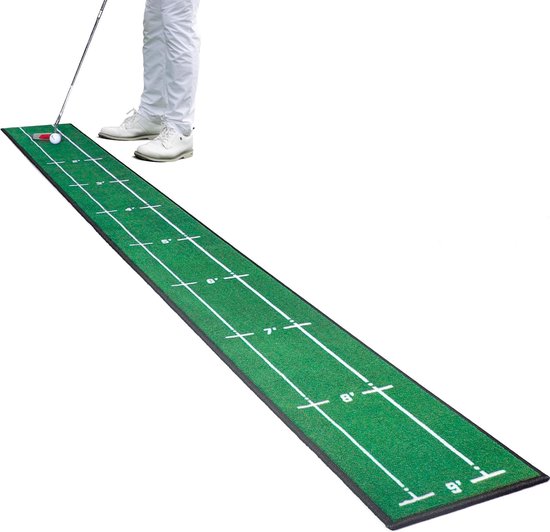 Golf Puttmat Binnen-Buiten - Professioneel - Met Afstandsmarkering - Antislip Onderzijde - Draagbare Golf Trainingsaccessoire