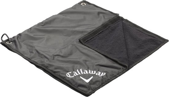 Golf Regen Combinatie Tas met Capuchon en Handdoek - Zwart