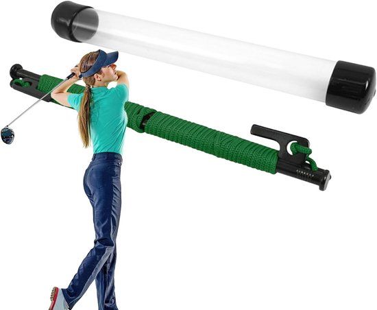Golf Richting Staven - Swing Hulp - Nauwkeurigheid Verbeteren - Weerbestendig Metaal - 32 cm - Groen