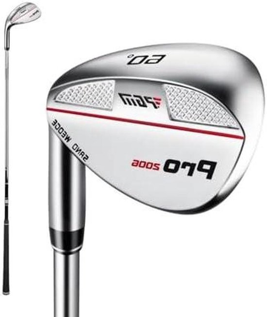 Golf Sandwedge - Lobwedge Oefenclub - Hoge Slagen - Voor Rechtshandigen - 56/60 Graden - Rood