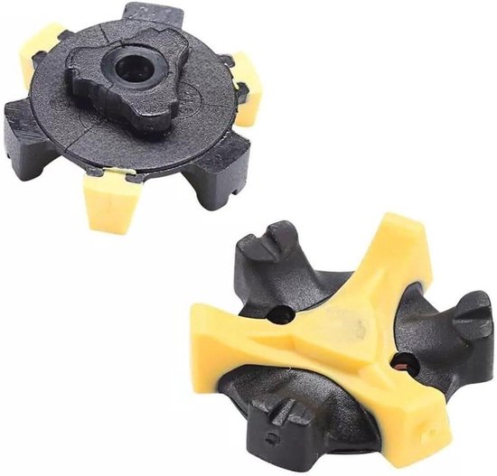 Golf Schoen Spikes - Vervangende Noppen - Verbeterde Grip - Snelle Twist Q-Lok - 20 Stuks - Geel