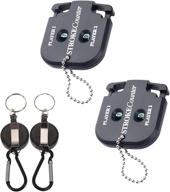 Golf Score Counter - Stroke Counter - Digitale Score Indicator - Outdoor Sports - Voor 2 Spelers van Merkloos