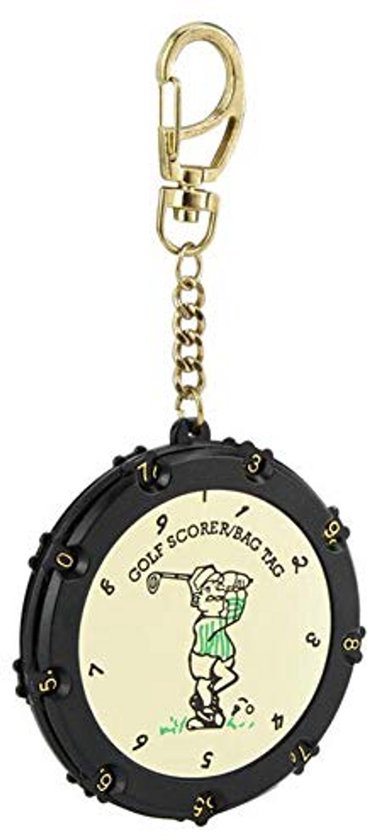 Golf Score Teller - 18 Gaten, Slag, Shot en Putt Score Tally Keeper met Sleutelhanger van GOLF