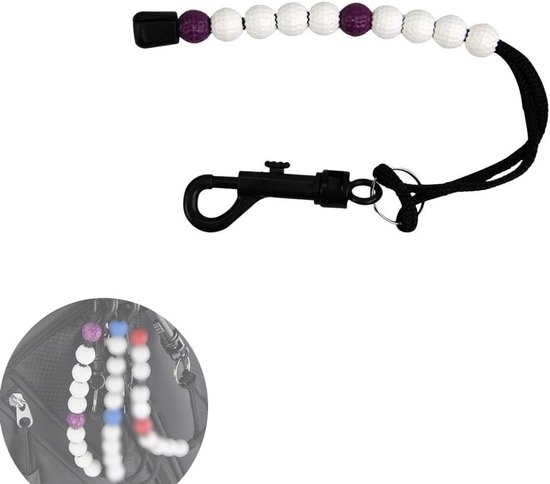 Golf Score Teller Armband met Clip voor Nauwkeurige Scoretelling en Outdoor Sporten van Merkloos