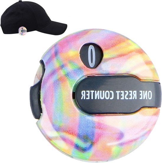 Golf Score Teller - Shot Counter - Golf Training - Snelle Nulstelling - Tot 12 Slagen - Iriserend