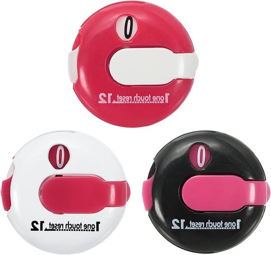 Golf Score Teller - Slag Teller - Golf Wedstrijd - Eenvoudige Nulstelling - 3 x 3 cm - Meerdere Kleuren